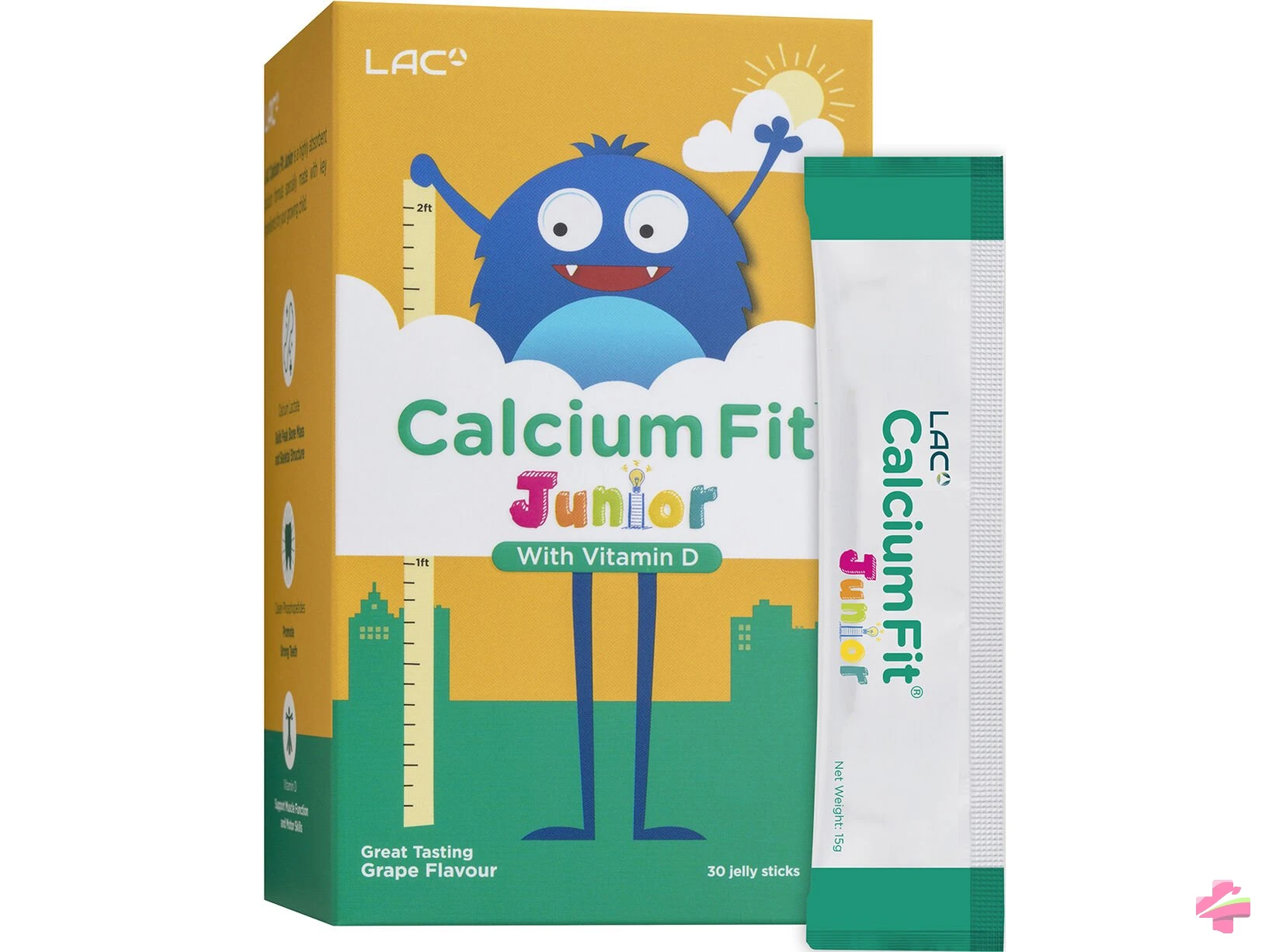 LAC CALCIUM FIT JUNIOR JELLY W VIT D *30